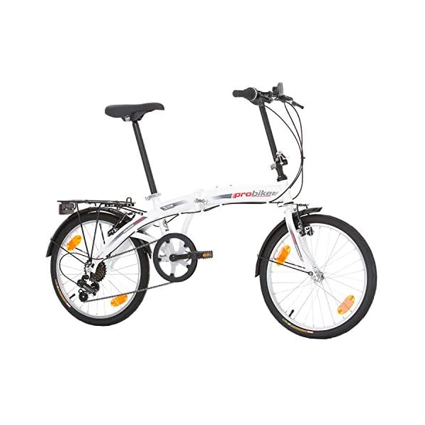 €179.99 Multibrand, PROBIKE Folding 20, 20 Pollici, 310 mm, City Bike  Pieghevole, 6 velocità, Unisex, Anteriore e Posteriore… - bikewebshop.it