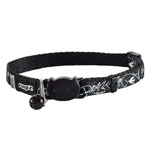 Rogz Catz silkycat cuello, Negro