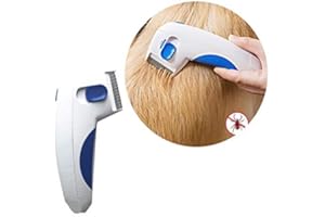 Akemaio Electric Dog Flea Comb Pet Flea Zapper Comb Fleas Mites Removal Tool (Weak current comb)