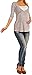 Zeta Ville - Women's Maternity Nursing Wrap Front T-shirt Top Shirt M-3XL - 372c (Grey Melange, UK 14)