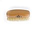 Kent Finest Men's Range Military Style Rectangular Satin and Beech Wood  Natural Bristle Brush White