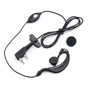 spydo Baofeng Wired On Ear Earphone with Mic (Transparent)