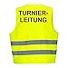 Produktbild Warnweste GELB Sicherheitsweste Weste Turnierleitung (Turnierleitung 1 Weste)