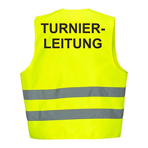 Preisvergleich Produktbild Warnweste GELB Sicherheitsweste Weste Turnierleitung (Turnierleitung 1 Weste)