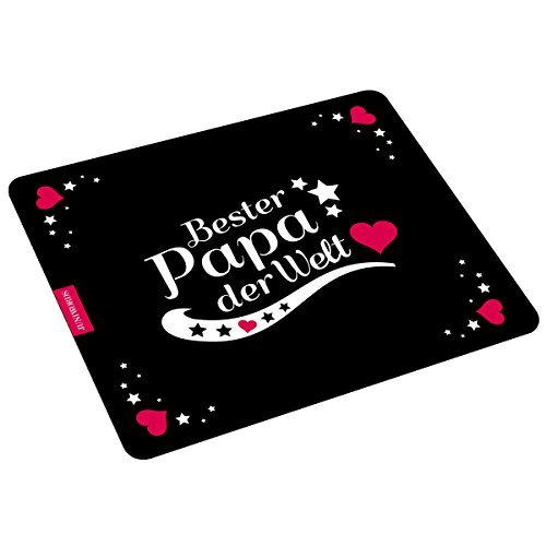 Wandkings Mousepad / Mauspad mit Schriftzug "Bester Papa der Welt" - Design wählbar - ideales Geschenk für Väter - MOTIV 3