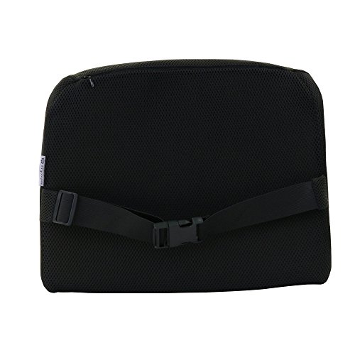 Ergotopia® Orthopädisches Rückenkissen | Ergonomisches Lendenkissen gegen Rückenschmerzen | Für eine optimale Körperhaltung (Schwarz) - 3