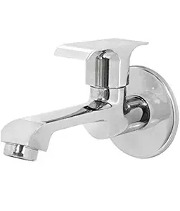 Jagger Siya Brass Long Body taps for Bathroom and Kitchen taps with Chrome Finish and Quarter Turn Fitting (Free Wall Flange and Teflon Tape)