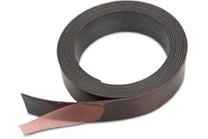 THE MAGNET SHOP 1m Magnetband einseitig selbstklebend (magnets4you) - Breite 30 x 1,5 mm | Rückseite mit Klebefilm | einfaches Zuschneiden | haftet auf Allen magnetischen Untergründen