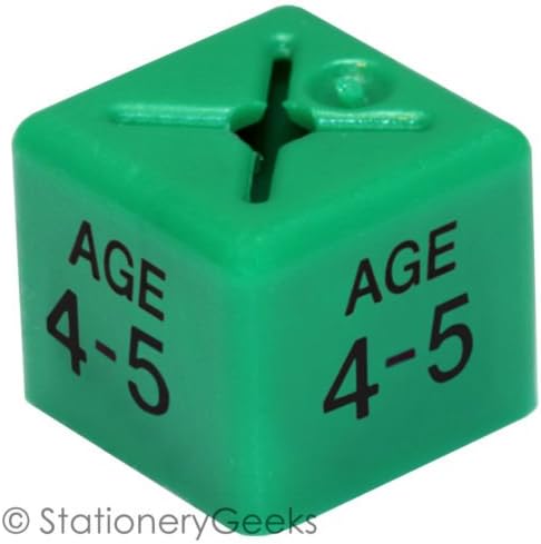 Stationery Geeks 50 Coat Hanger Size Cubes Childrenswear Dual Age 4 - 5 Green