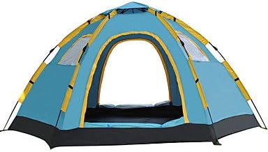 5-8 persons Tent Single Automatic Tent One Room Camping Tent 1000-1500 mm Fiberglass OxfordMoistureproof/Moisture Permeability Waterproof , blue