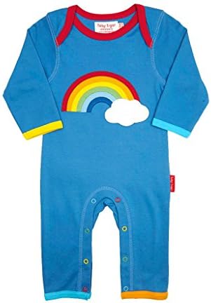 Toby Tiger Rainbow Cloud Sleepsuit