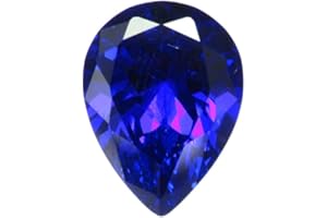 TEAFIRST 13x18mm Unheated 16.87ct Royal Blue Sapphire Pear Cut AAAA+ Loose Gemstone, approx.13mm*18mm, Cubic Zirconia, loose gemstone