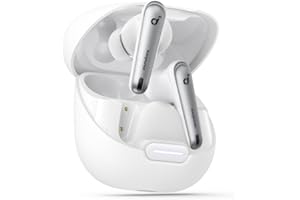 soundcore by Anker Liberty 4 NC,słuchawki Bluetooth z redukcją szumów, 98,5% redukcja szumów,adaptacyjna redukcja szumów dla uszu i otoczenia,dźwięk wysokiej jakości(biały)