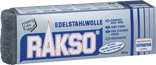 Edelstahlwolle 150g extra fein 00 für Nass- und Außenbereich