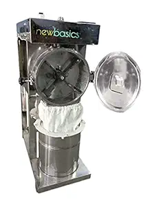 newBasics Fully Automatic 2 in 1 Pulveriser / Pulverizer Atta Chakki Machine (Semi-Commercial Grinder / Commercial Flourmill) Stainless Steel Single Phase 220V (Large 2 HP)