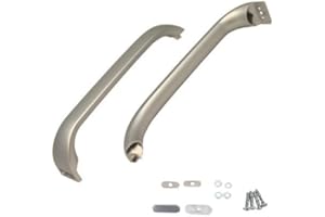 FIND A SPARE FindASpare Bosch 369551 - Maniglie per porta frigorifero e congelatore, confezione da 2, colore: Argento