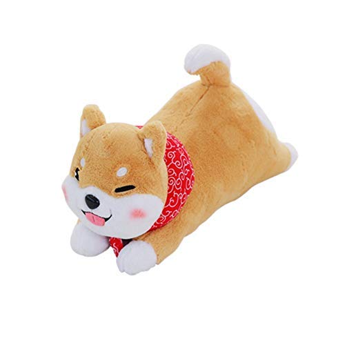YINGGG Shiba Inu Perro de Peluche 60cm Almohada Muñeca Animal,Acostado