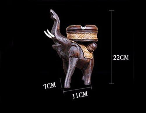 QPSSP Creative Home Furnishing Ornaments, Wooden Elephant Ashtrays, Bar Home Furnishing Fashion Creative Personality