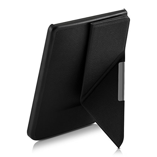 kwmobile Smart Cover Case für Pocketbook Touch Lux 3 / Touch Lux 2 mit Ständer – Schmale Schutzhülle Slim Hülle aus Kunstleder in Schwarz - 6