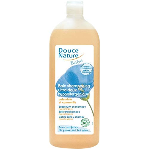 Douce Nature - PRI 5203 - Hygiène Bébé - Bain Shampoing Bébé Cosmébio - 1 l
