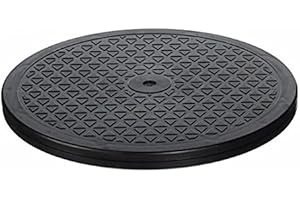 Floratek Drehteller für Ton, Keramik, Skulptur, Monitor, TV, 25 cm, 25,4 cm - Schwarz