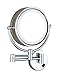 Produktbild Golden_flower an Der Wand Befestigte Kosmetikspiegel Beauty Bathroom Telescopic Cosmetic Folding mit Led-Leuchten 2-Seitig Vergrößerungen Können am Badmöbel Angebracht