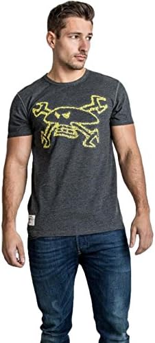 Red Torpedo Guy Martin Primo Quality Mens 'Spanner Swarm' T-Shirt Anth/Marl XL