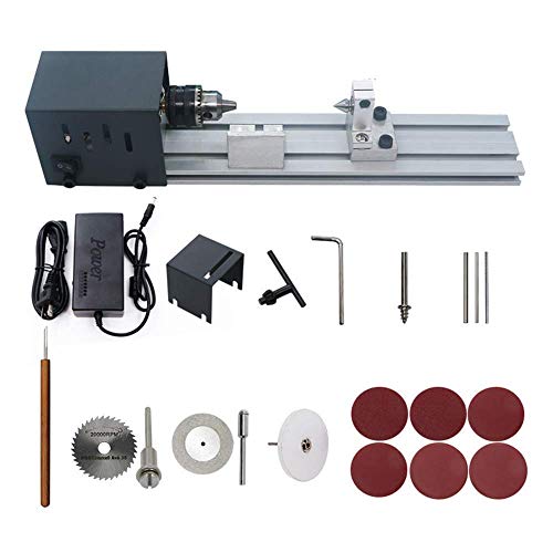 Preisvergleich Produktbild ADDG Kleine Drehmaschine Holzbearbeitung DIY Drehmaschine Set Mini Perlendrehmaschine