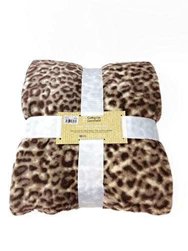 Catherine Lansfield Animal Print Throw 130x170cm Natural Catherine Lansfield Animal Print Throw 130x170cm Natural