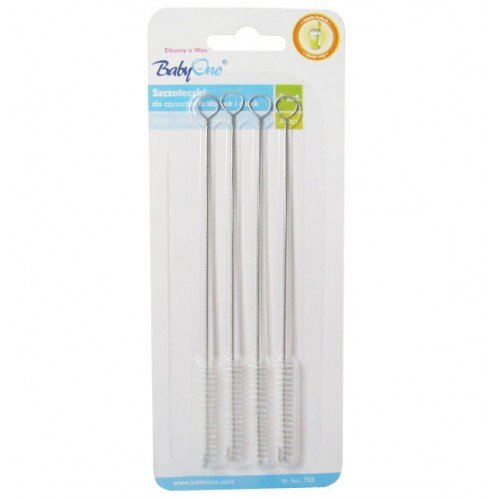 Baby Ono Straw Brush for Baby Cup Cleaning 4pack