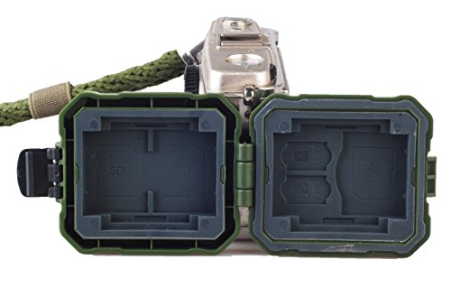 flashwoife Turtle-SD3MSD2CF2XQD2G – Survival Edition – spritzwassergeschütze Speicherkarten Schutzbox für 3 Stück SDHC und 2 Stück MicroSD und 2 CF and 2 XQD Cards Case in Olivegrün mit grauem Inlay - 6