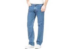 Inspire Me Mens Straight Leg Heavy Duty 100% Cotton Jeans | Regular Straight Leg | Plain Denim Wash Regular Fit Boys