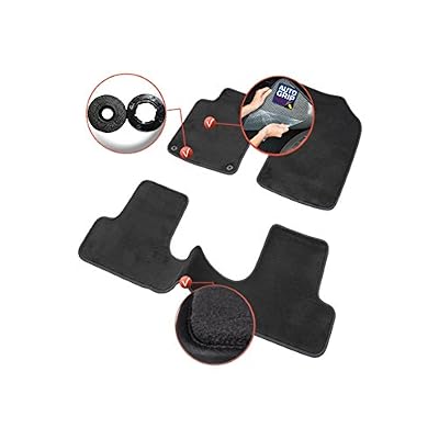 DBS Tapis Auto - Sur Mesure - Tapis de sol pour Voiture - 3 Pièces - Antidérapant - Moquette Haute Qualité 1000g/m² - Finition Velours - Gamme Luxe - 1763945