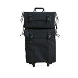 make up trolley koffer PRO MakeUp Artist Trolley Case, Nylon, 2-IN-1, Black