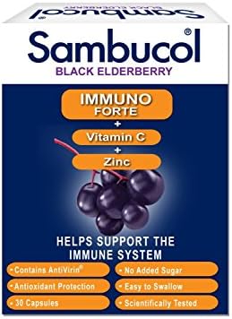 Sambucol Immuno Forte Capsules (30 capsule) Bulk Pack x 6 Super Savings