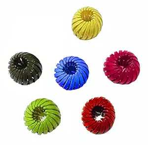 HP HIGH PROFILE Colorful Bird Nest Shaped Hair Holder, Expandable Plastic Ball Bun Ponytail Birds Nest Hair Clip Claw Camps for Women and Girls (Pack of 6)