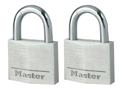 MASTER LOCK 9140EURT Lot de 2 cadenas en aluminium 40 mm