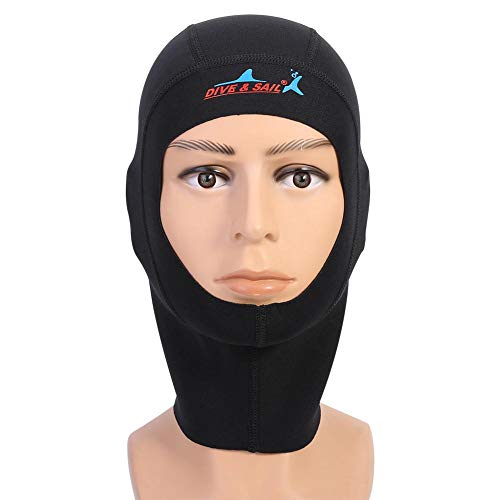 Gorro de Neopreno Sport Swim Scuba Snorkeling Wet Suit Hood Gorro de Buceo Surf Diving Cap(L-3mm)