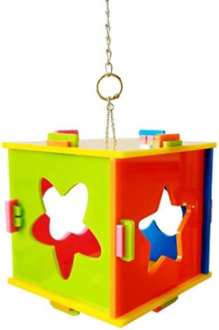 Qin Colorful Window Bird Feeder Swing and Chewing Toys