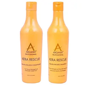 Kera rescue Keratin SHAMPOO 250ml & CONDITIONER 250ml (Pack Of 2) BY ARGANIA PROFESSIONAL