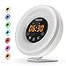 Price comparison product image Wake-Up Light Alarm Clock with Sunrise Simulation and Sunset Simulation, OMOTON Alarm Clock with FM Radio, 6 Nature Sounds, Snooze Function,Touch Control, and Anti-slip Aluminum Stand
