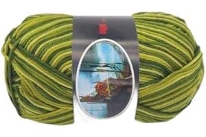 TOMASELLI MERCERIA Cotone Uncinetto Aguglieria Sfumato Luxor Gomitolo 50 Grammi - Verde Marcio