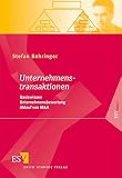 Image de ESVbasics: Unternehmenstransaktionen: Basiswissen - Unternehmensbewertung - Ablauf von M&A