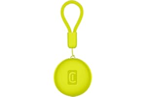 Cellularline TRACY TAG - Trova Oggetti compatibile con Apple iOS Find Me - Compatibile con Accessori Airtag - Batteria sostituibile (durata 1 anno) - Resistente a polvere ed acqua - Giallo Lime