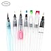 Produktbild Wasserpinsel Stifte, Aquarell Stift Pinsel Water Brush Pens WASSER-Stift Mobile Wasserfarben Aquarellfarben Wassertank Pinsel, Aquarellmalerei Kalligraphie mit Befüllbarer Wassertank (7 Größe)