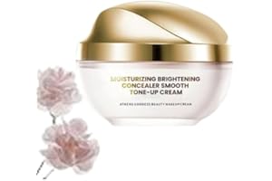 ADFUGE Moisturizing Brightening Concealer Smooth Tone-Up Cream,Corrector Iluminador Hidratante Crema Tónica, Crema De Maquillaje, Skin Brightening & Moisturizing Tone-Up Cream (1pcs)