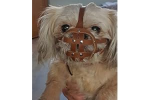 L&J Pets Uk Kaganiec dla psa Shih Tzu, mopsa i innego płaskiego psa z krótkim pyskiem (M2, czarny) (beżowa skóra, M1)