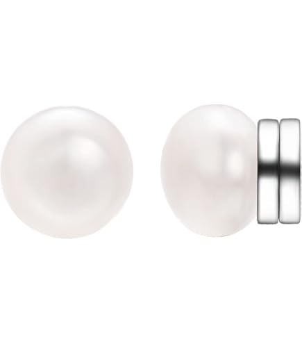 Boucles D'oreilles Clip Perle écru Nacré 17mm - Bijoux Fantaisie Neufs Sans Emballage