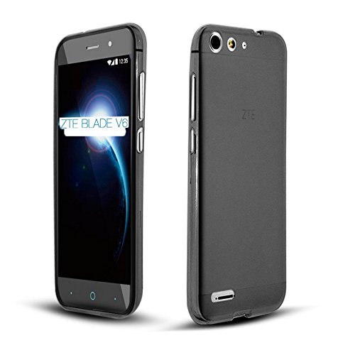TBOC Funda de Gel TPU Negra para ZTE Blade V6 de Silicona Ultrafina y Flexible