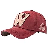 Ularma Moda unisex letra W Hockey béisbol gorras sombreros Hip Hop (Talla única, F)